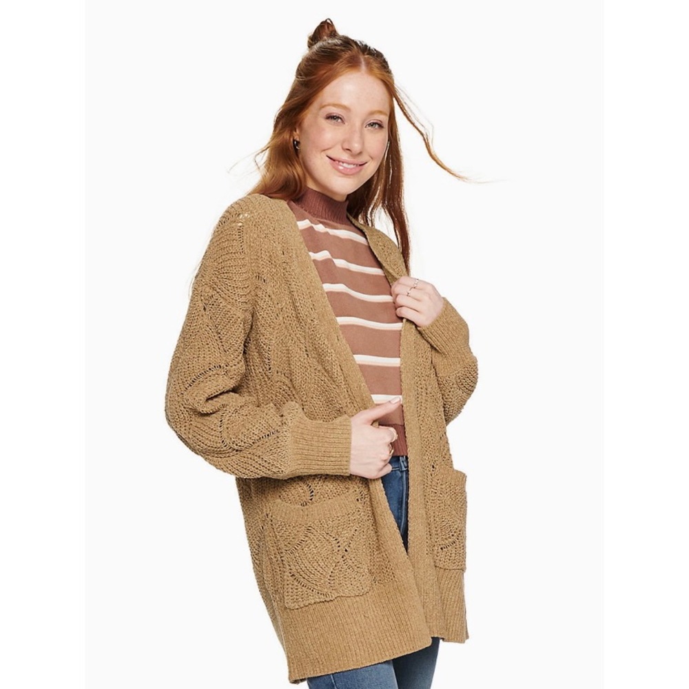 Pointelle Cardigan Sweater